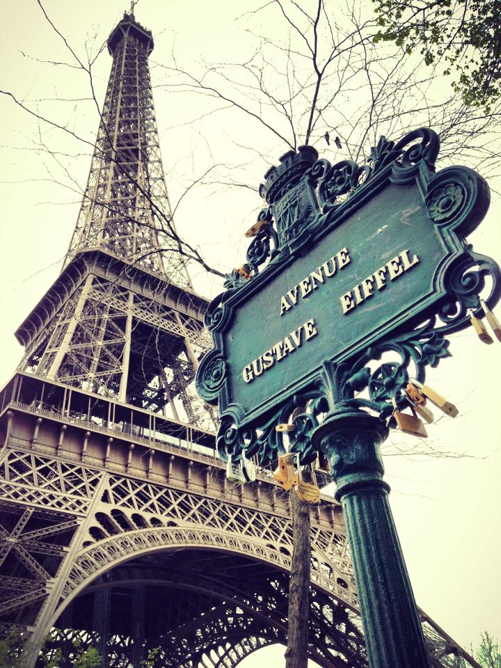 Pink Paris earrings