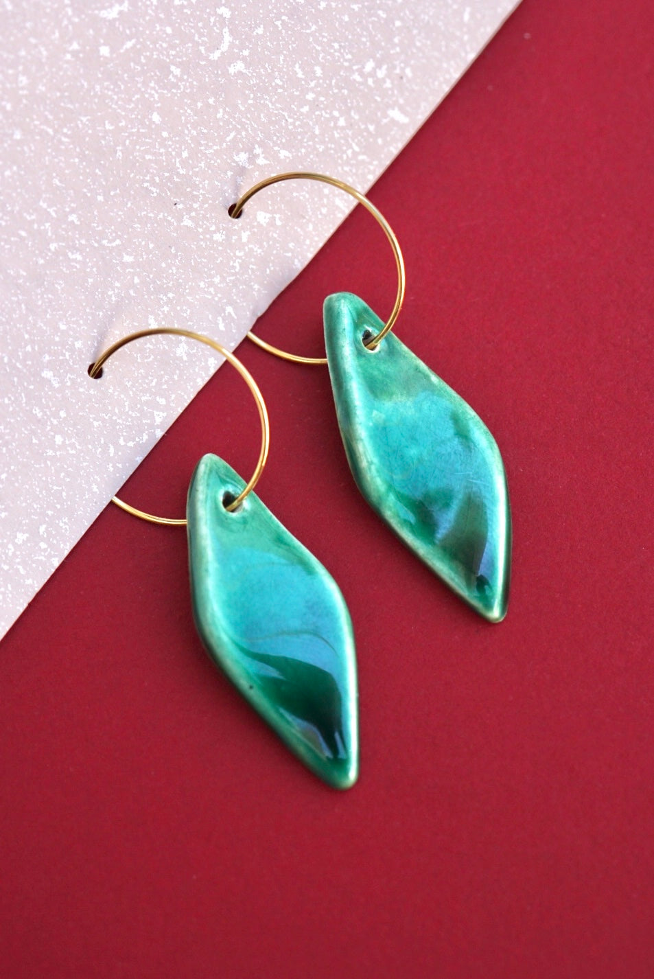 Irati green earrings