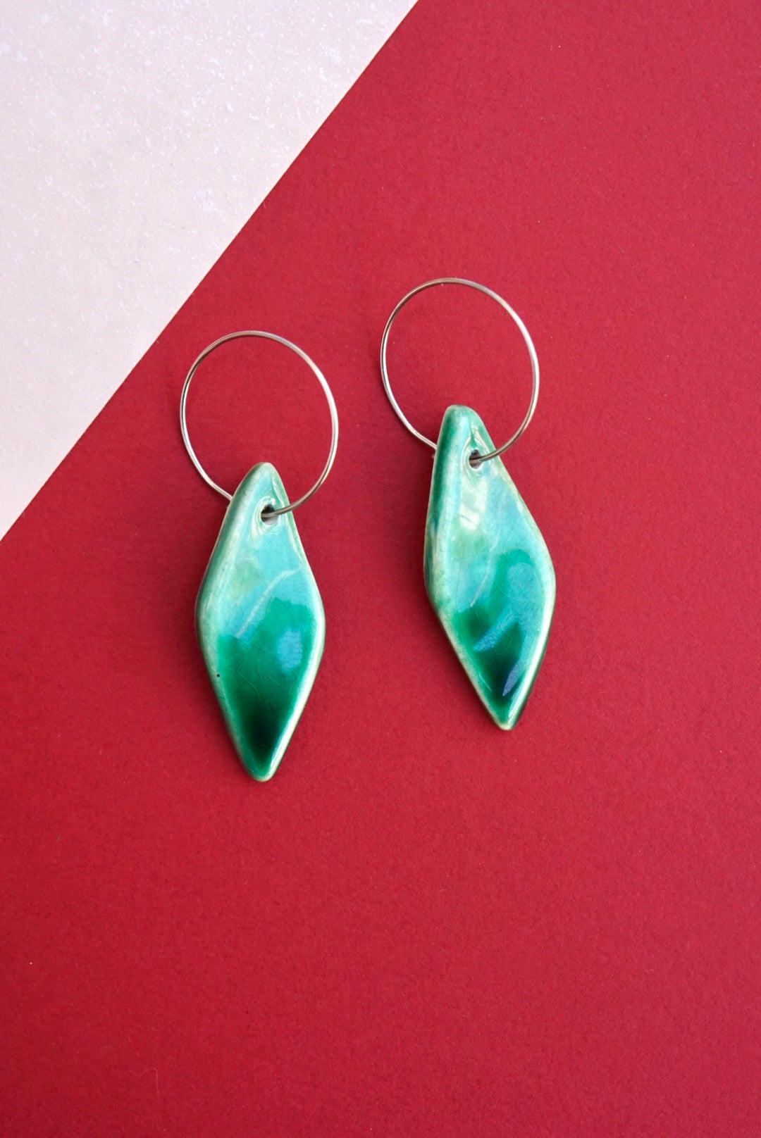 Irati green earrings