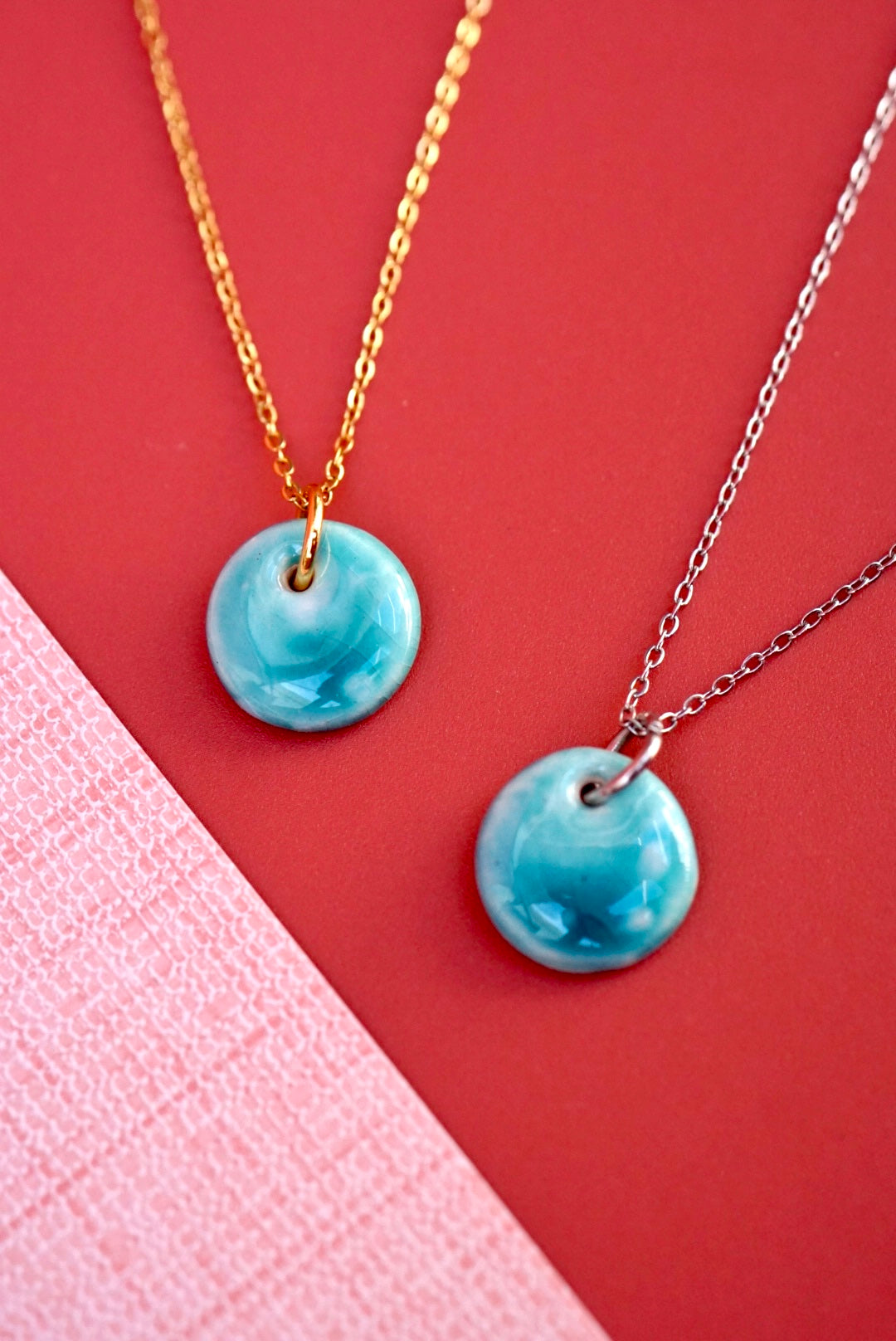 Collier bleu Minorque / Irati bleu