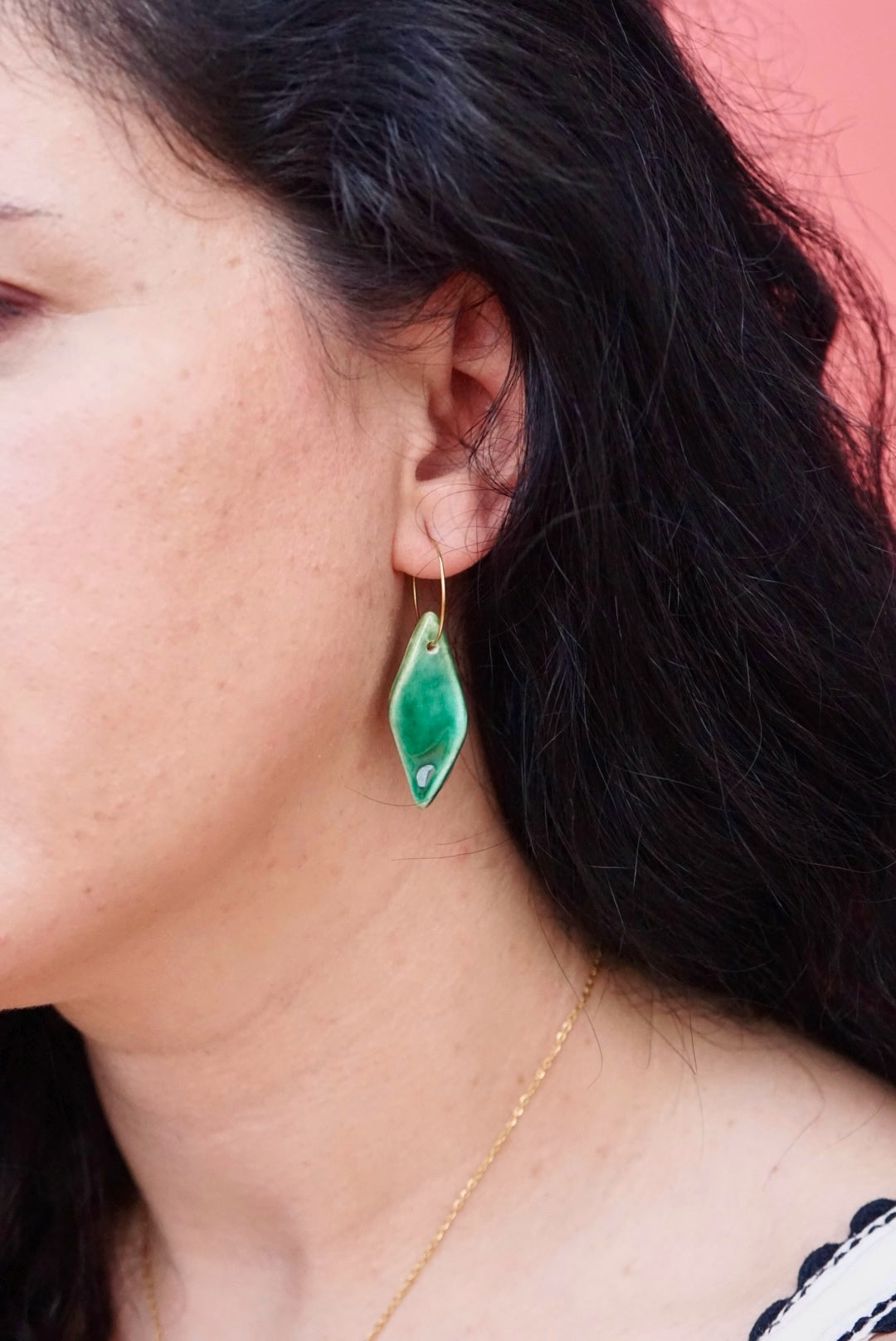 Irati green earrings