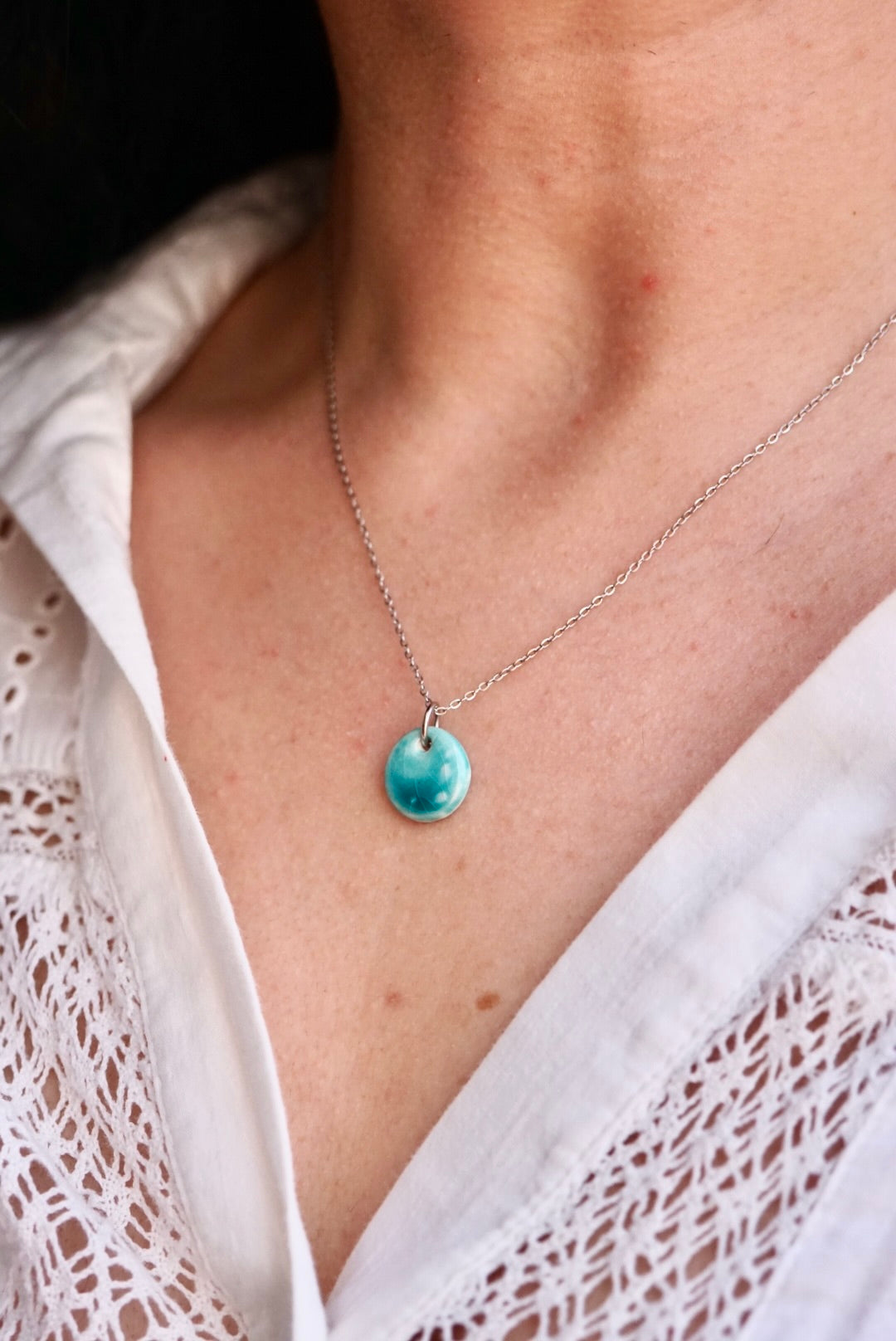 Collier bleu Minorque / Irati bleu