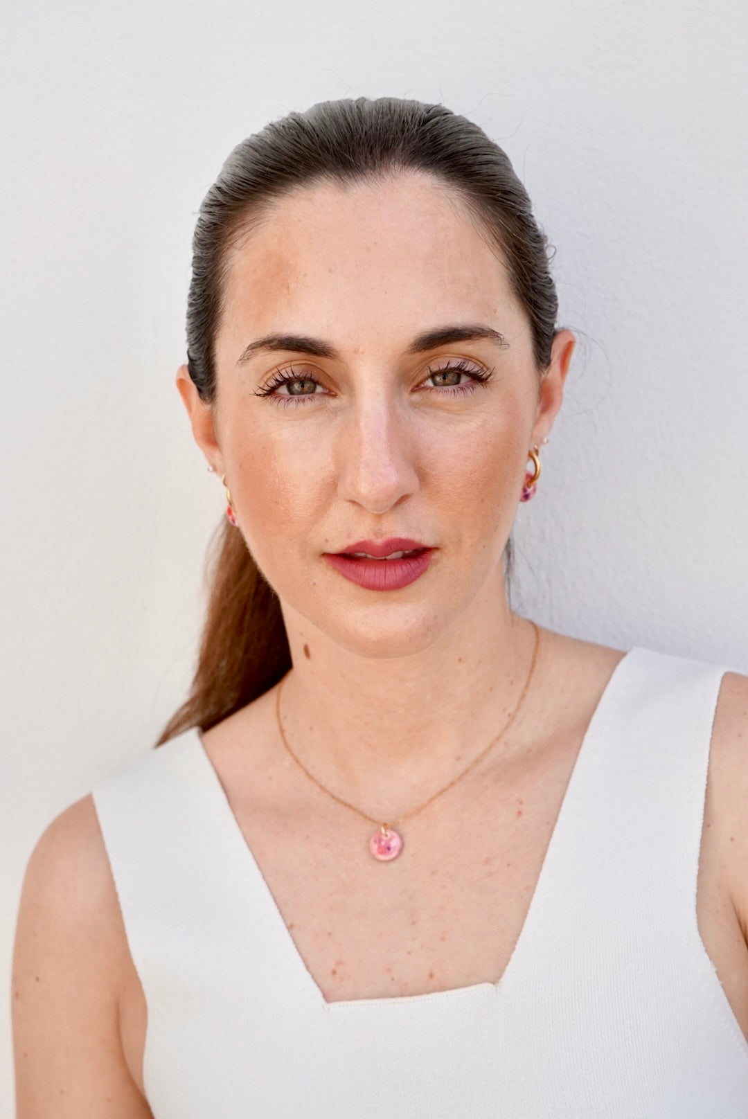 Collier Minorque rose / Collier Paris rose