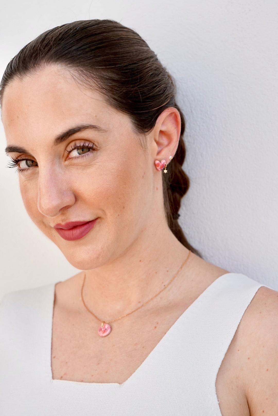 Pink Paris earrings