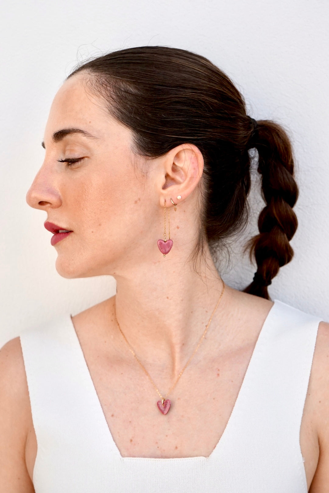 Pendientes Sevilla rosa