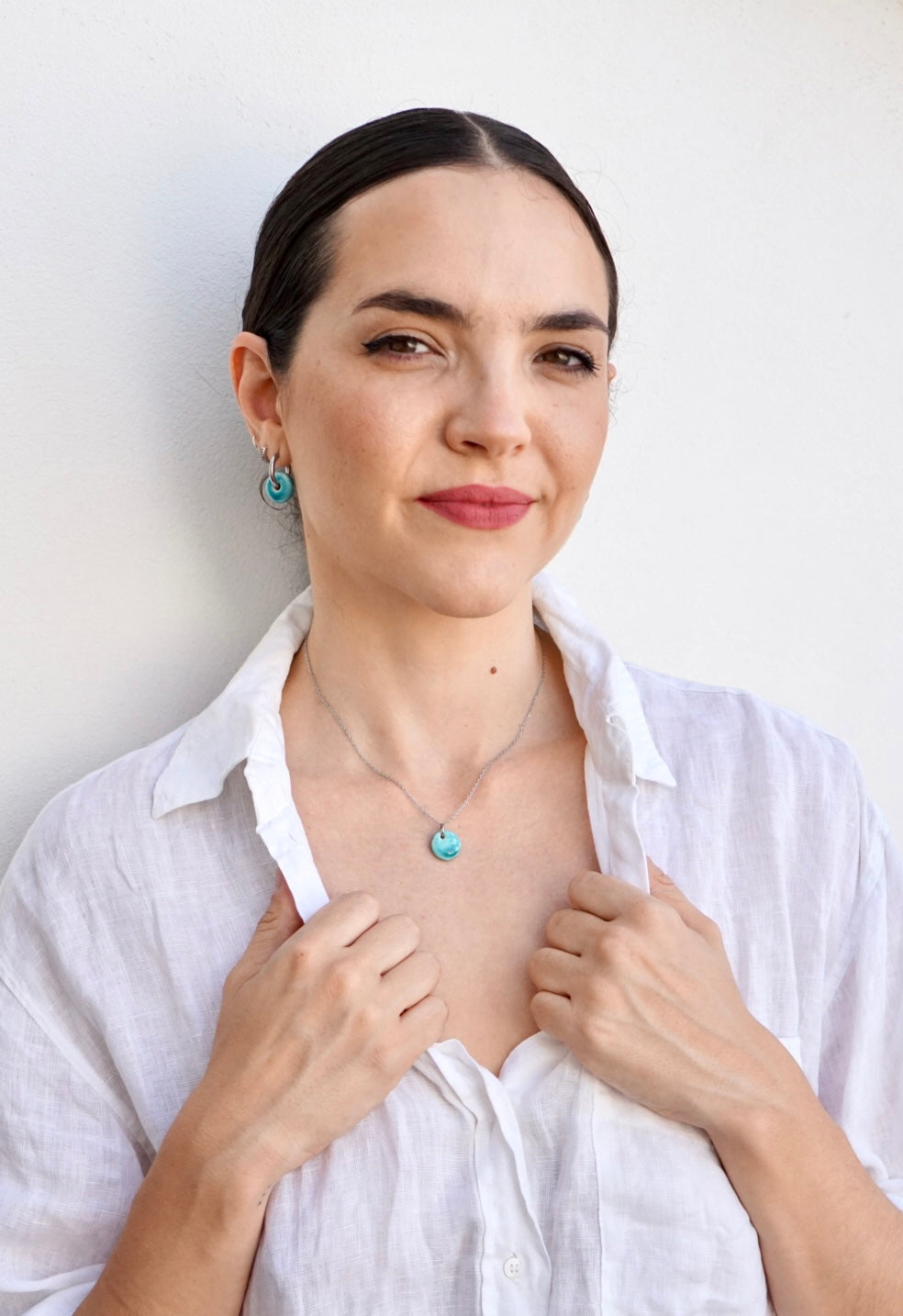 Collier bleu Minorque / Irati bleu