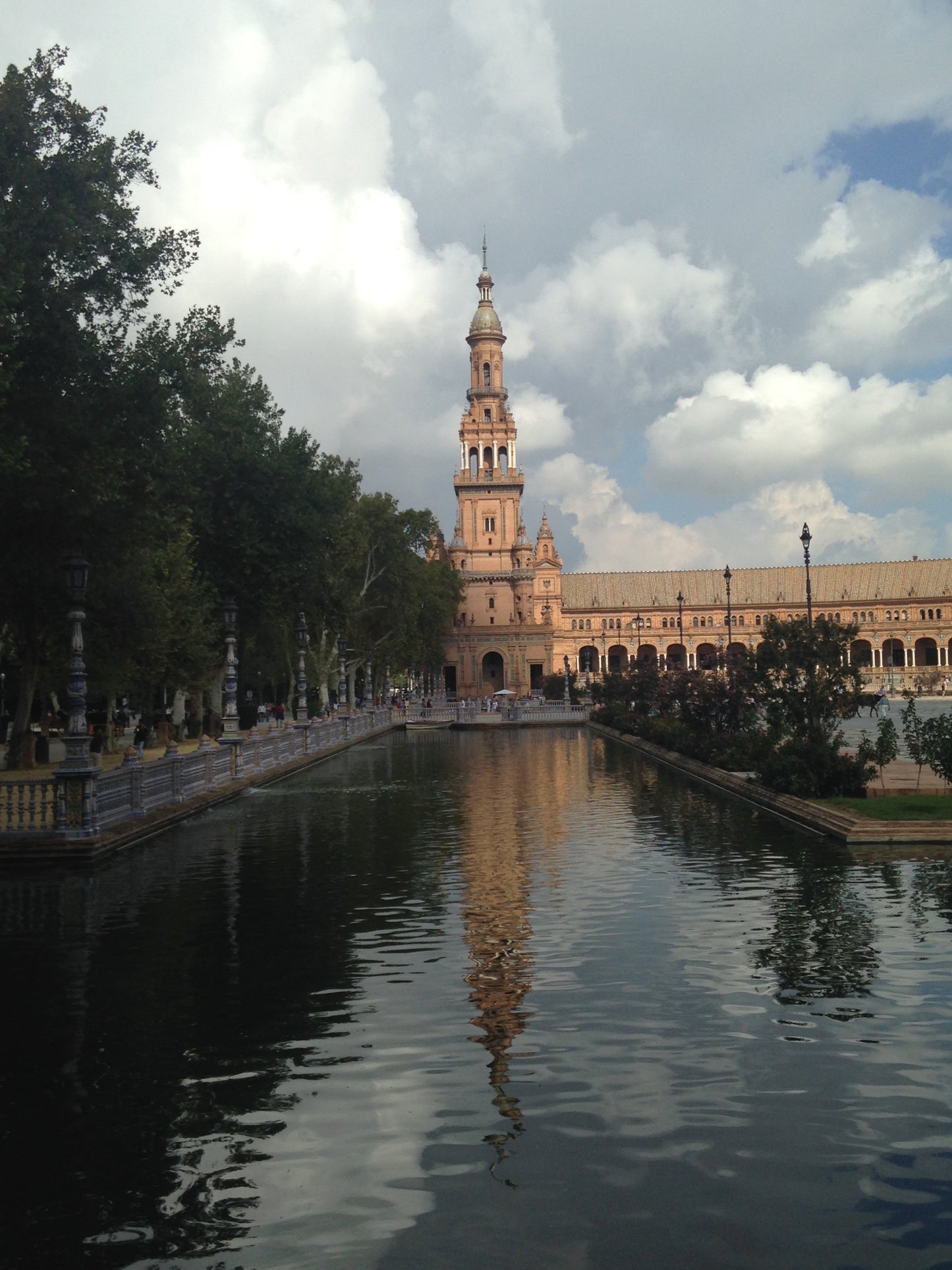 Pendientes Sevilla azul