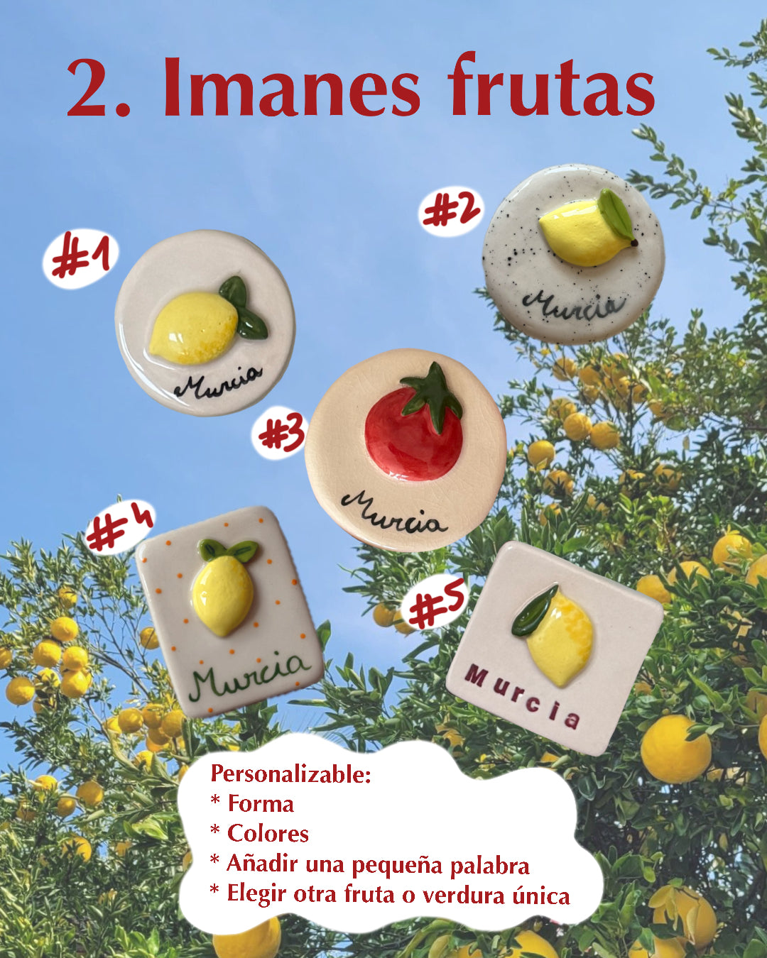 Imanes frutas
