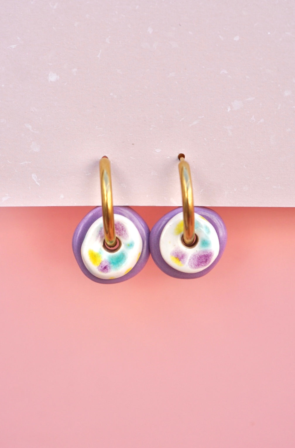 Tulum violet earrings
