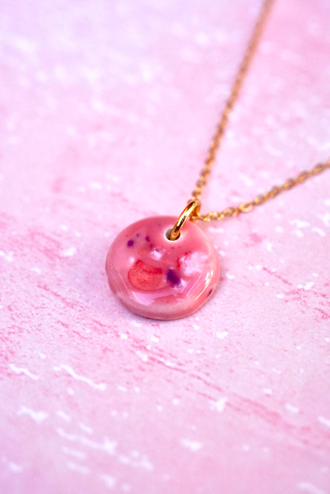 Collier Minorque rose / Collier Paris rose