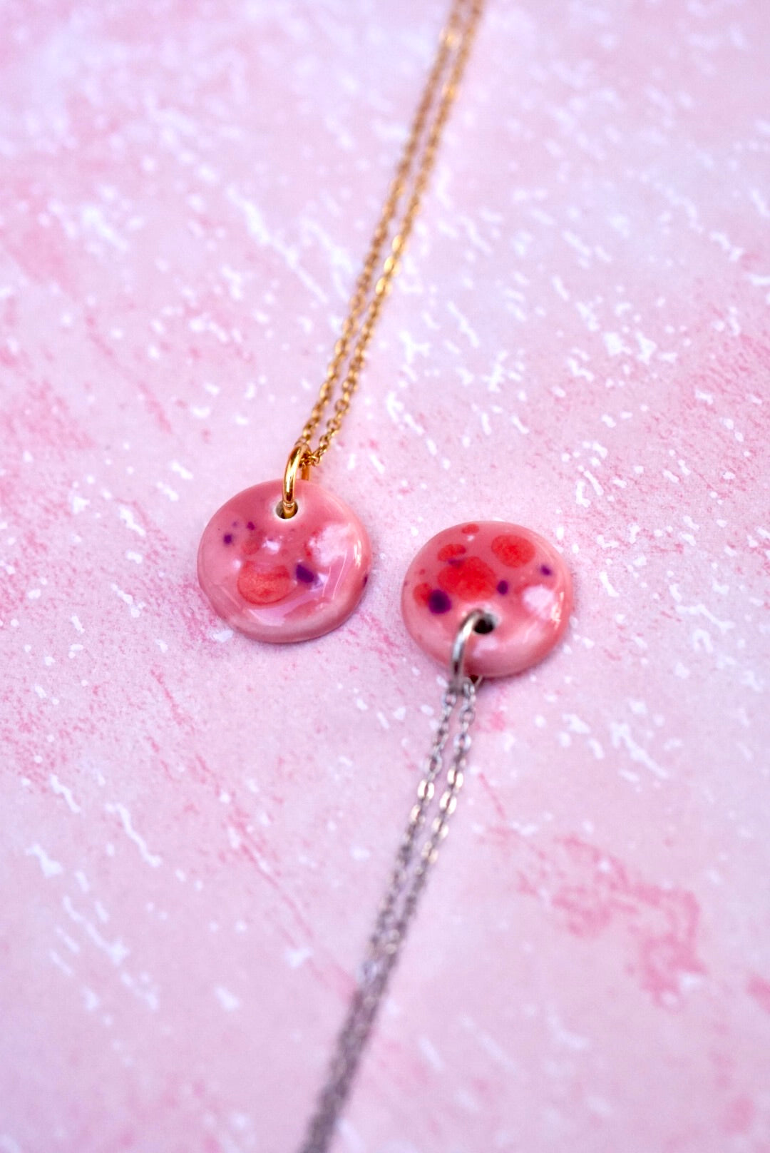 Collier Minorque rose / Collier Paris rose
