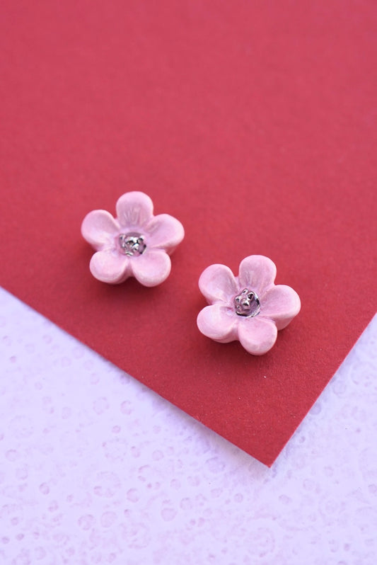 Pendientes Cieza rosa