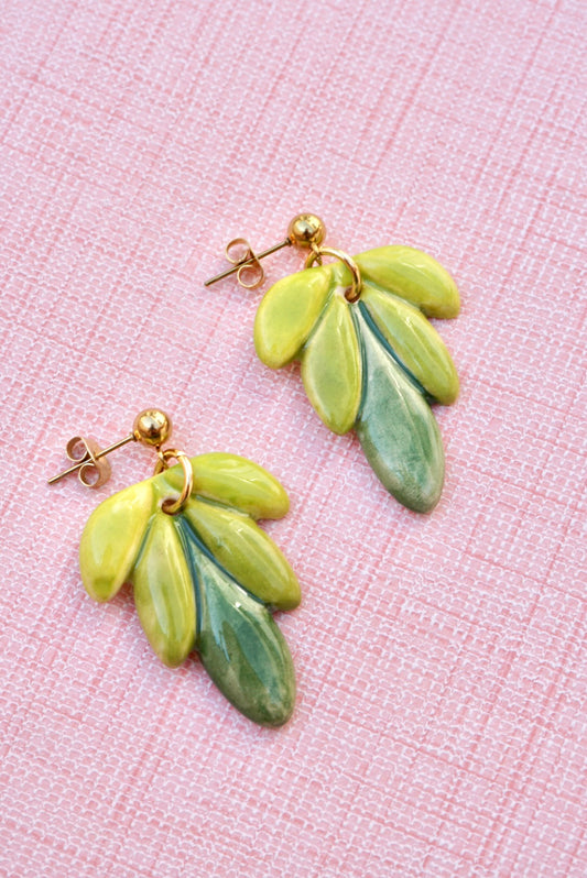 Pendientes Harmonie verde (Pre-order)