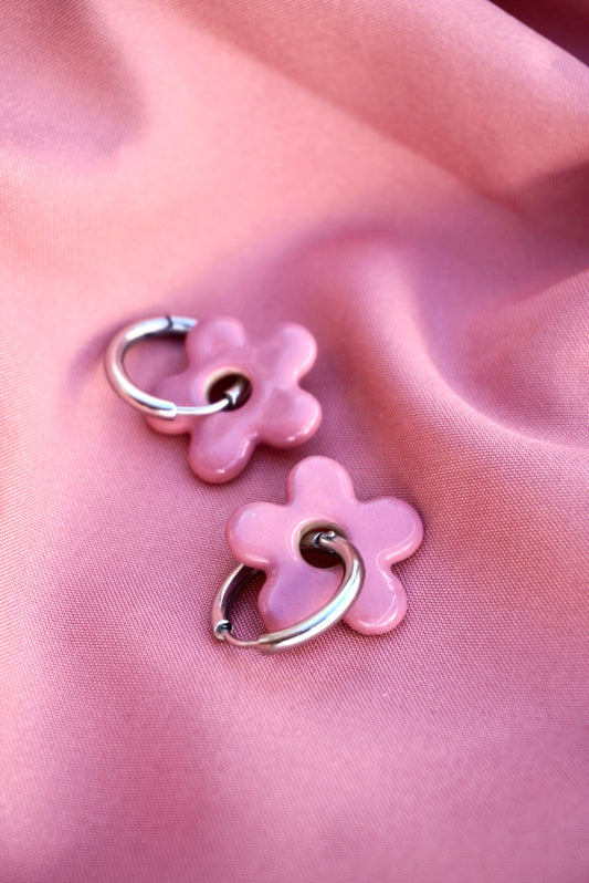 Pendientes Bariloche Rosa