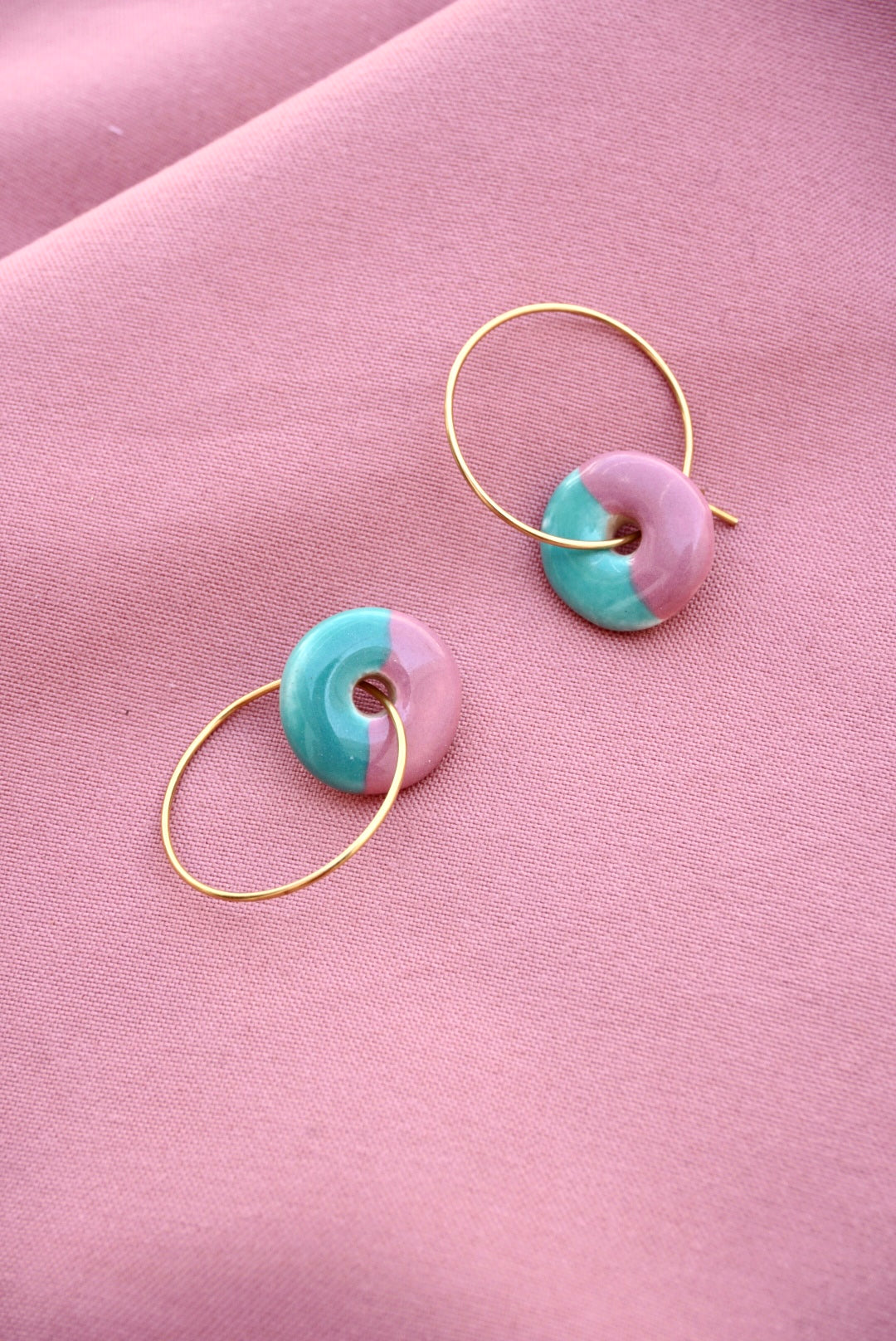 Pendientes donut bicolor (edición limitada)