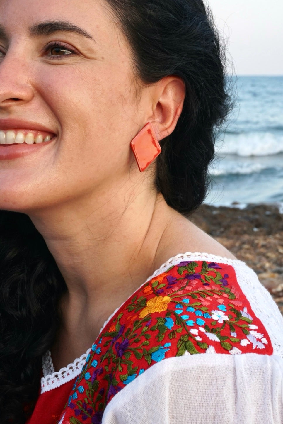 Pendientes Venecia Rojo