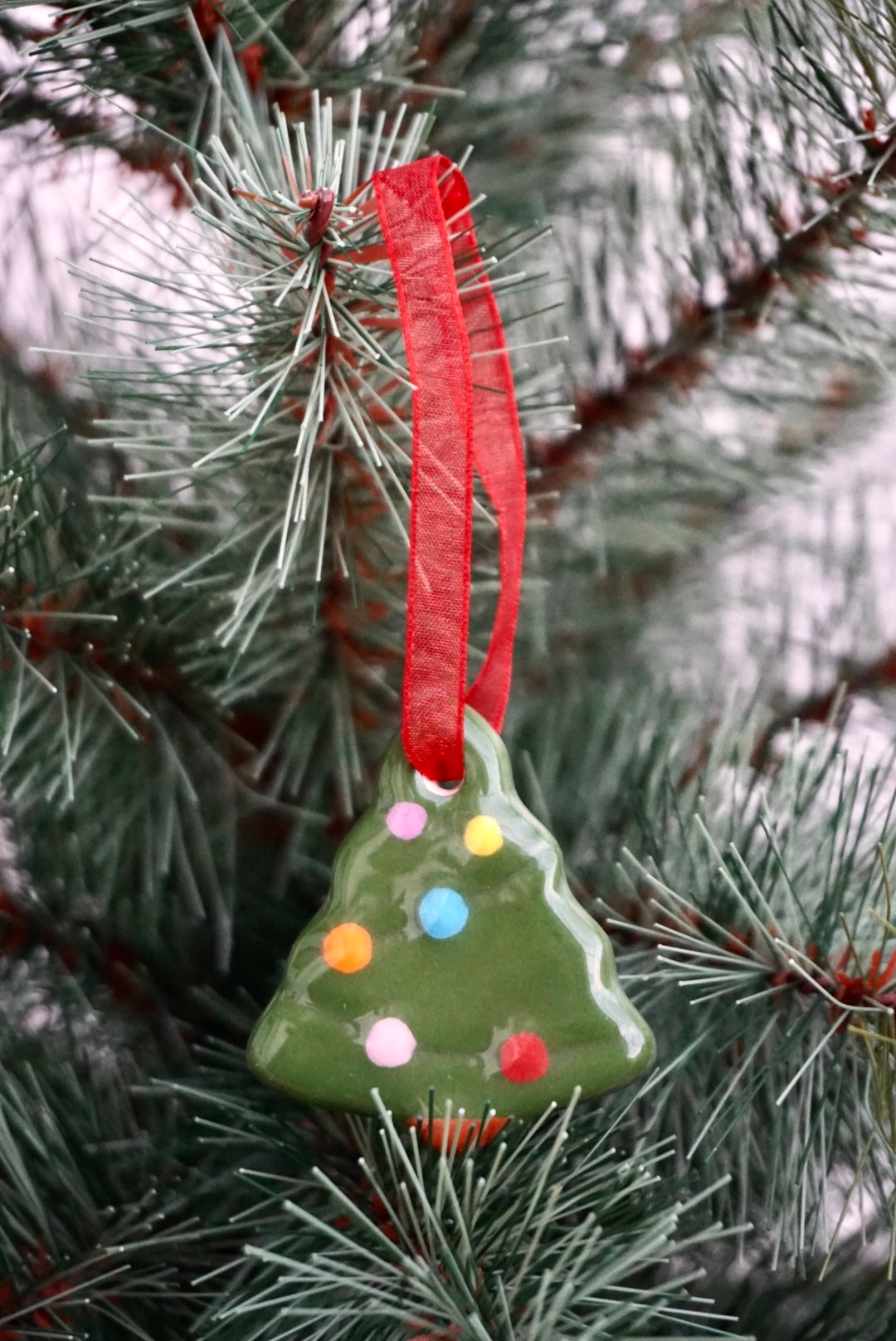 Decoración navidad árbol verde