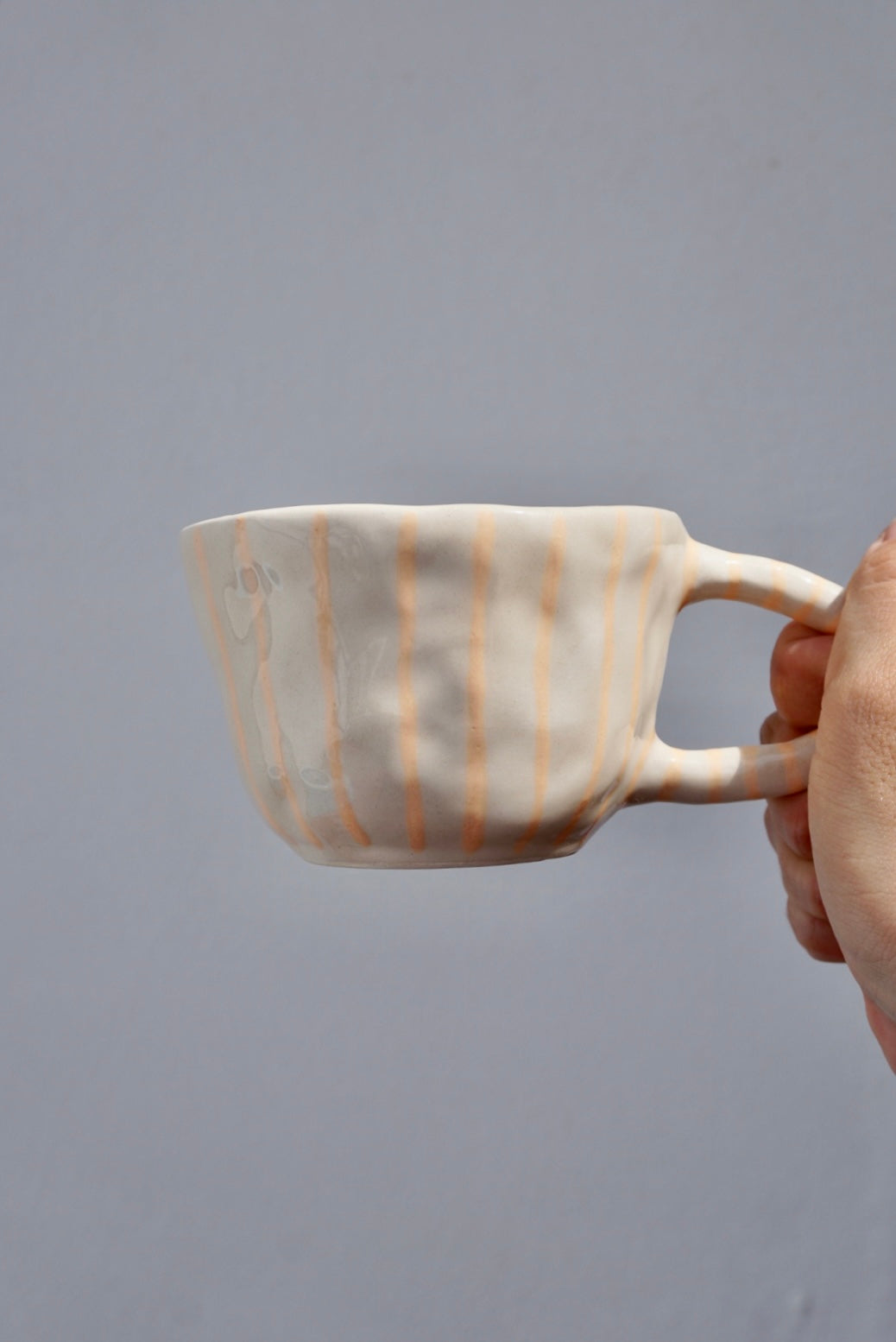 Taller taza/vela de cerámica