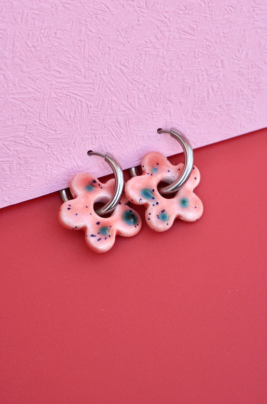 Boucles d'oreilles en corail de Bariloche