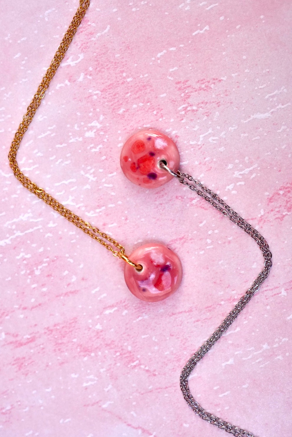 Pink Menorca Necklace / Pink Paris Necklace