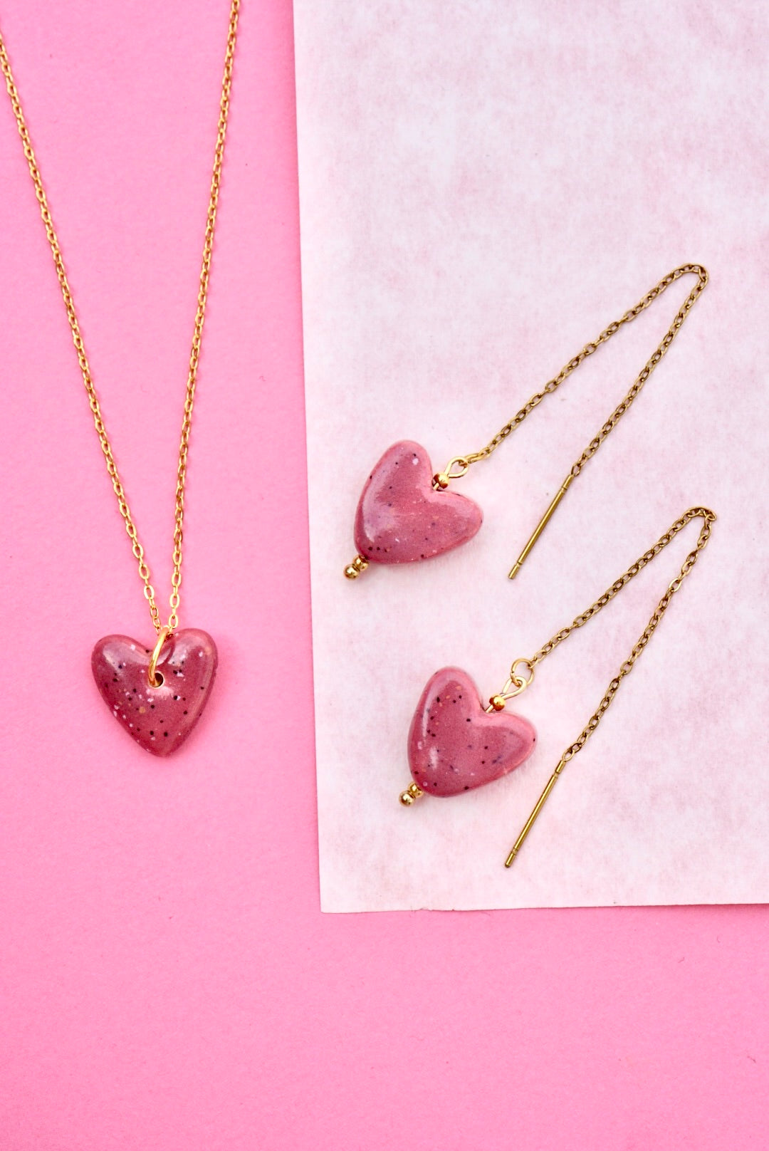 Pink Menorca Necklace / Pink Paris Necklace