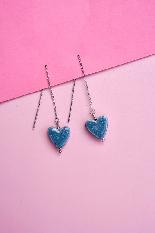 Pendientes Sevilla azul