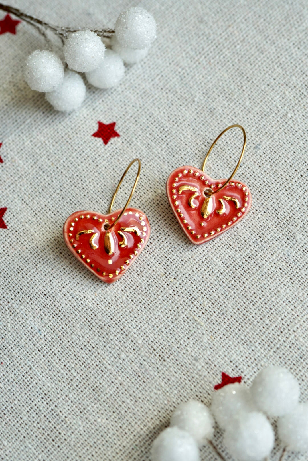 Pendientes corazón dorado (Edición especial)