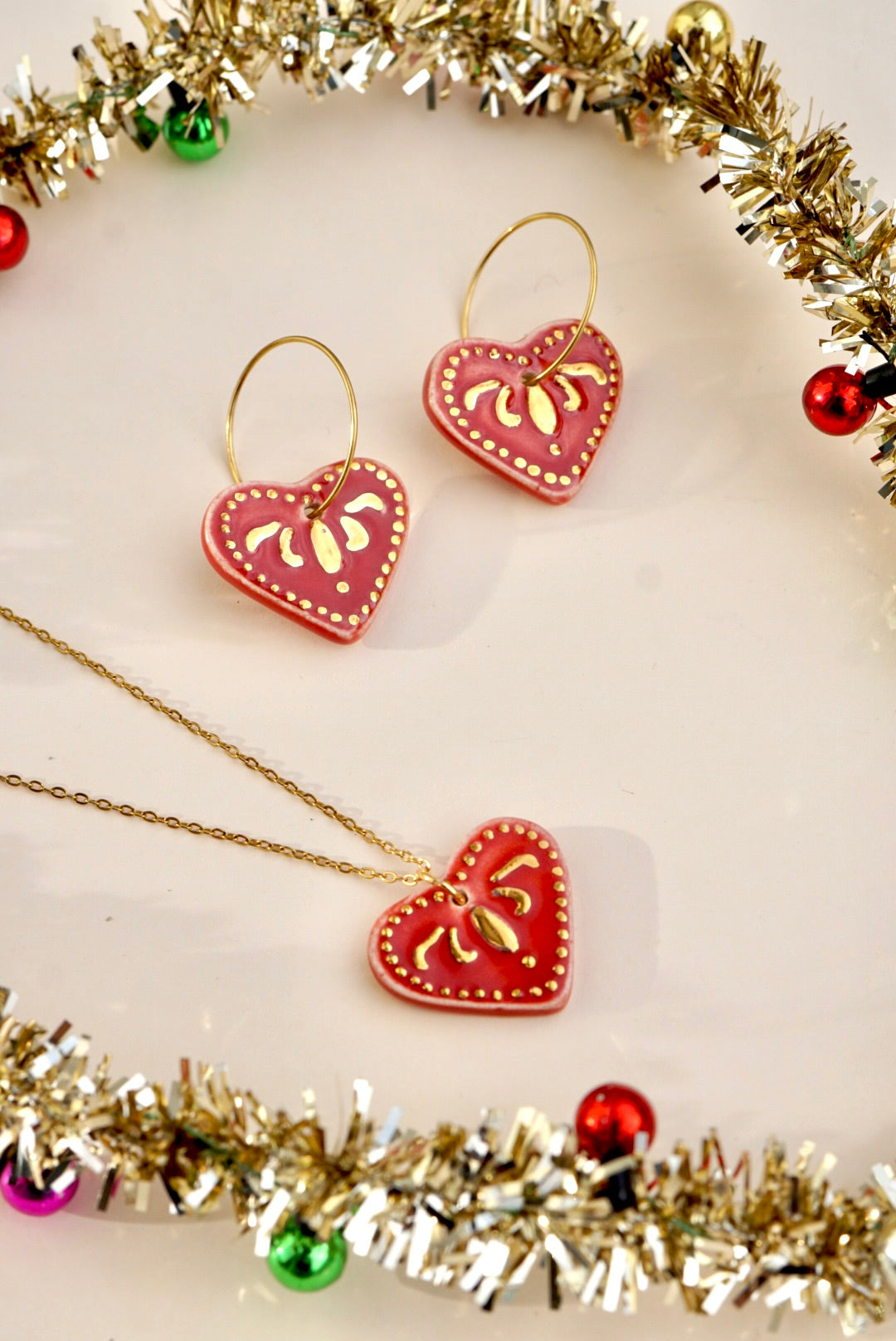 Pendientes corazón dorado (Edición especial)