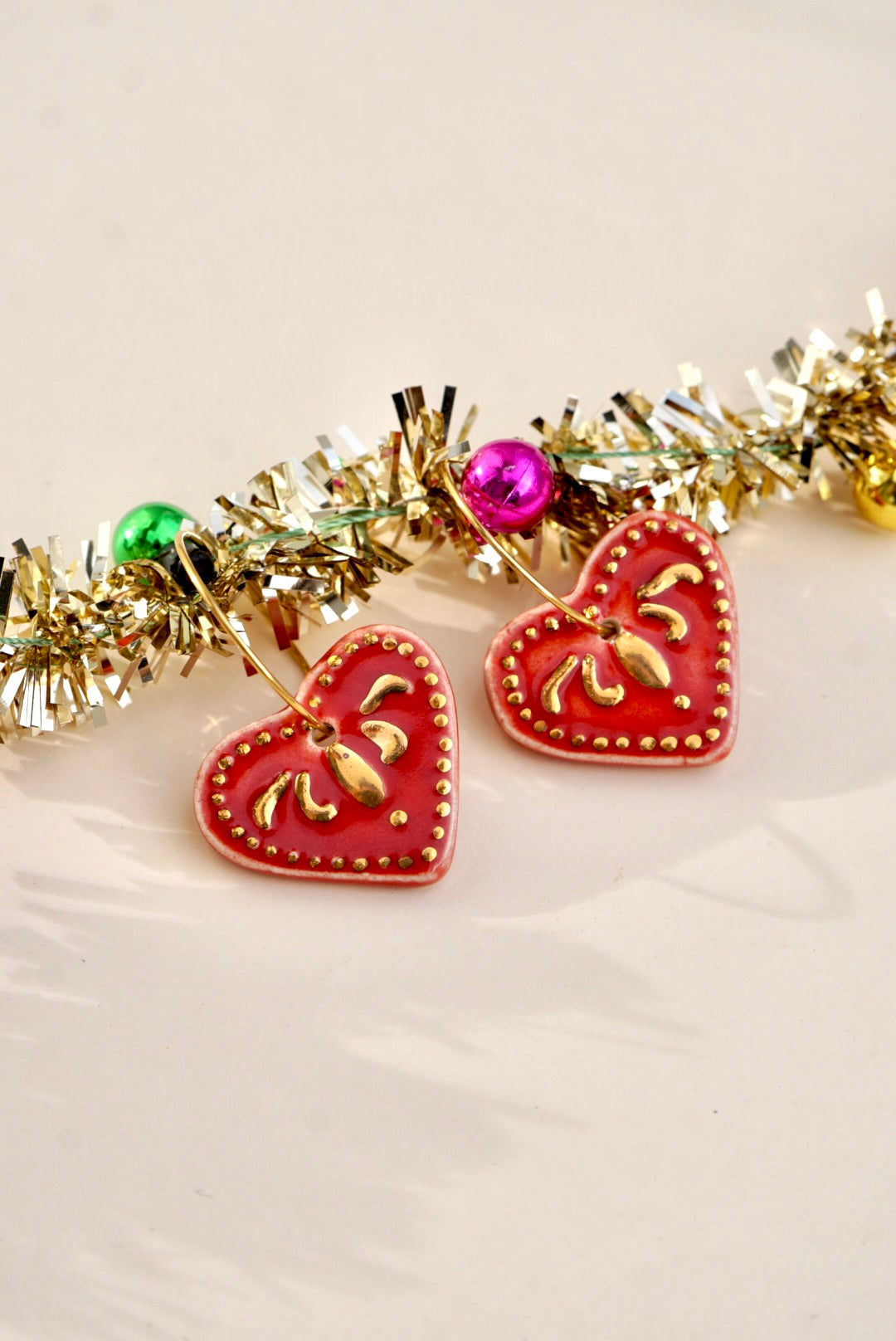 Pendientes corazón dorado (Edición especial)