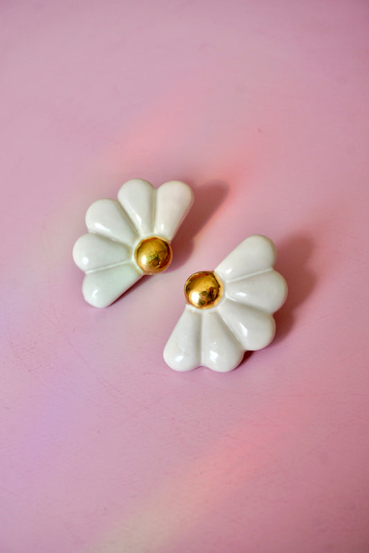 Pendientes margaritas blancas (edición limitada)