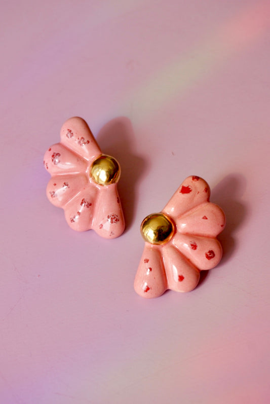 Pendientes margaritas rosas (edición limitada)