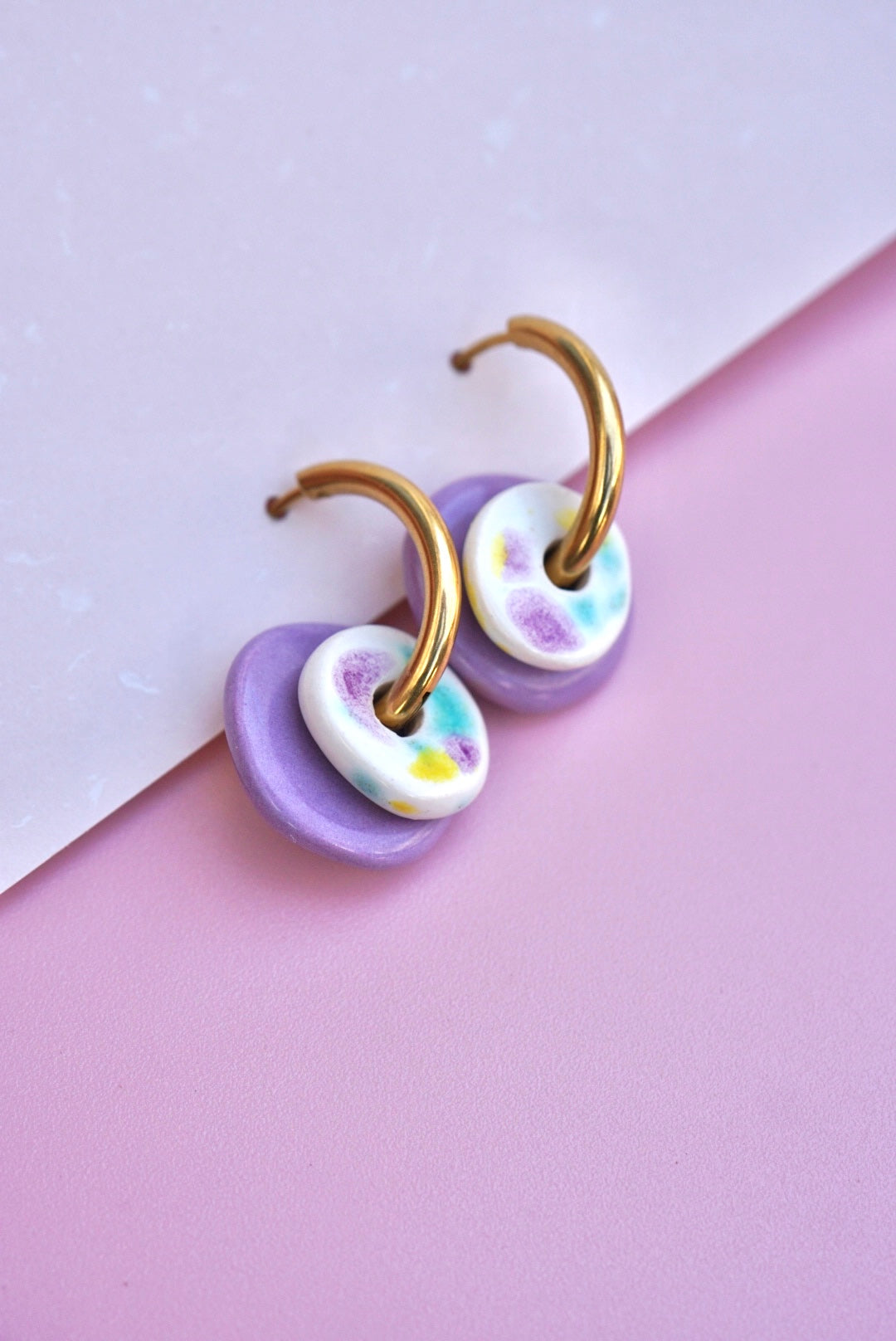 Tulum violet earrings