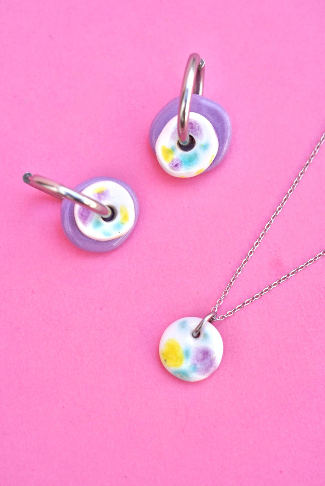 Tulum violet earrings